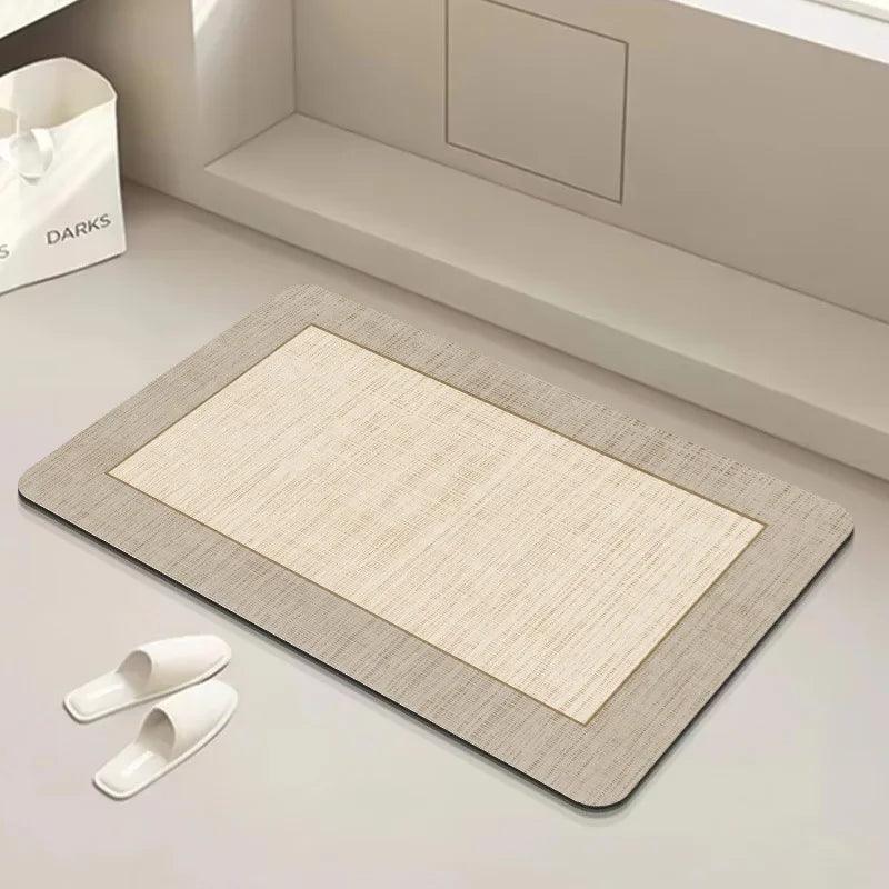 Tapete de Banho Antiderrapante - Com Borda de Borracha - Macio e Absorvente