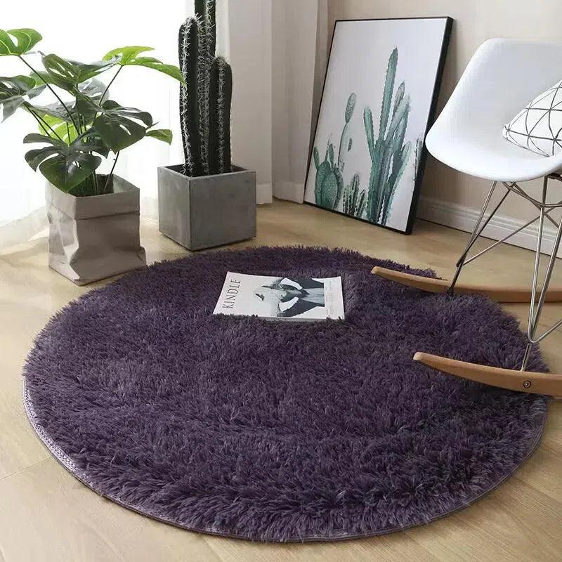 Tapete Felpudo Redondo Antiderrapante Fluffy Lavin Decor