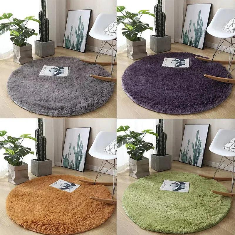 Tapete Felpudo Redondo Antiderrapante Fluffy Lavin Decor