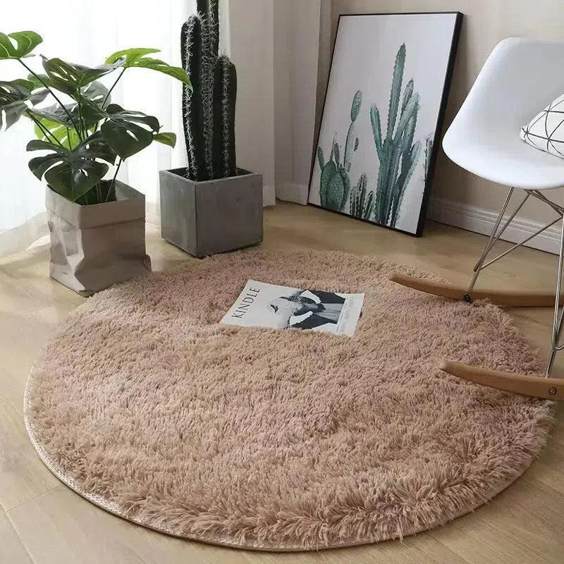 Tapete Felpudo Redondo Antiderrapante Fluffy Lavin Decor