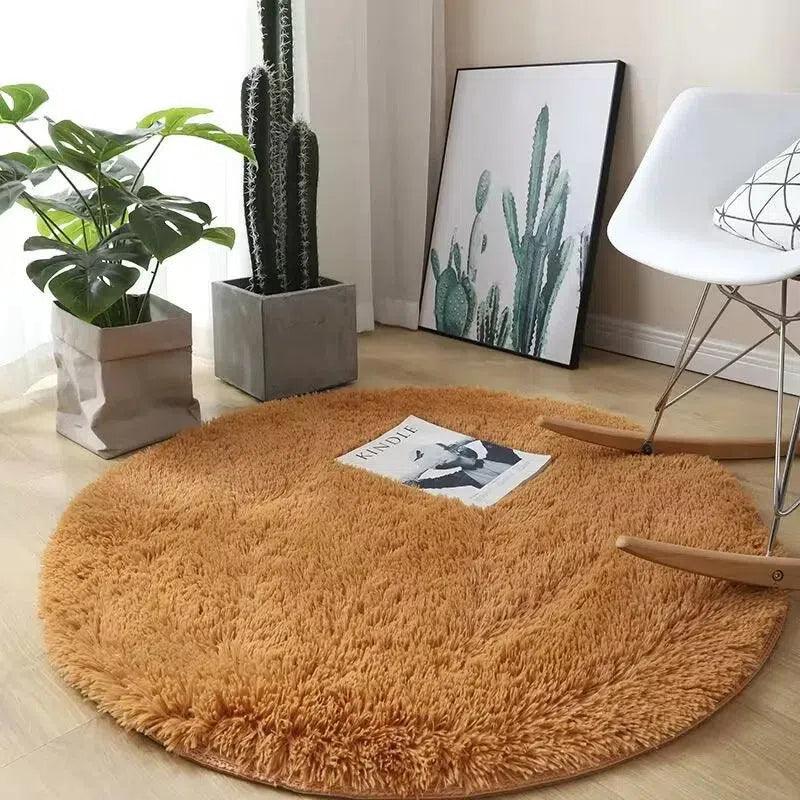 Tapete Felpudo Redondo Antiderrapante Fluffy Lavin Decor