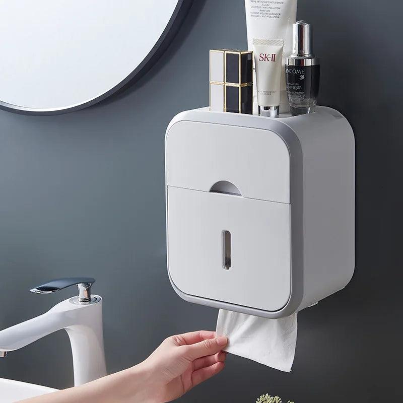 Caixa Para Papel Higiênico - Com Suporte Para Celular