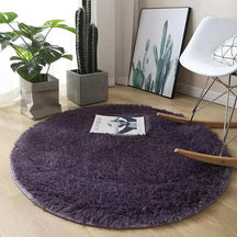 Tapete Felpudo Redondo Antiderrapante Fluffy Lavin Decor