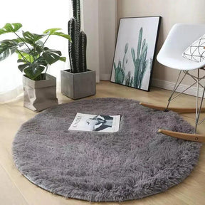 Tapete Felpudo Redondo Antiderrapante Fluffy Lavin Decor