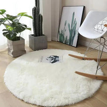 Tapete Felpudo Redondo Antiderrapante Fluffy Lavin Decor
