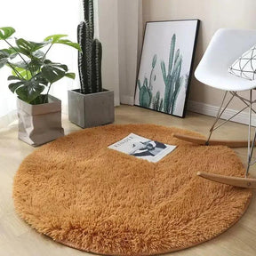 Tapete Felpudo Redondo Antiderrapante Fluffy Lavin Decor