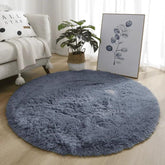 Tapete Felpudo Redondo Cinza Escuro Lavin Decor