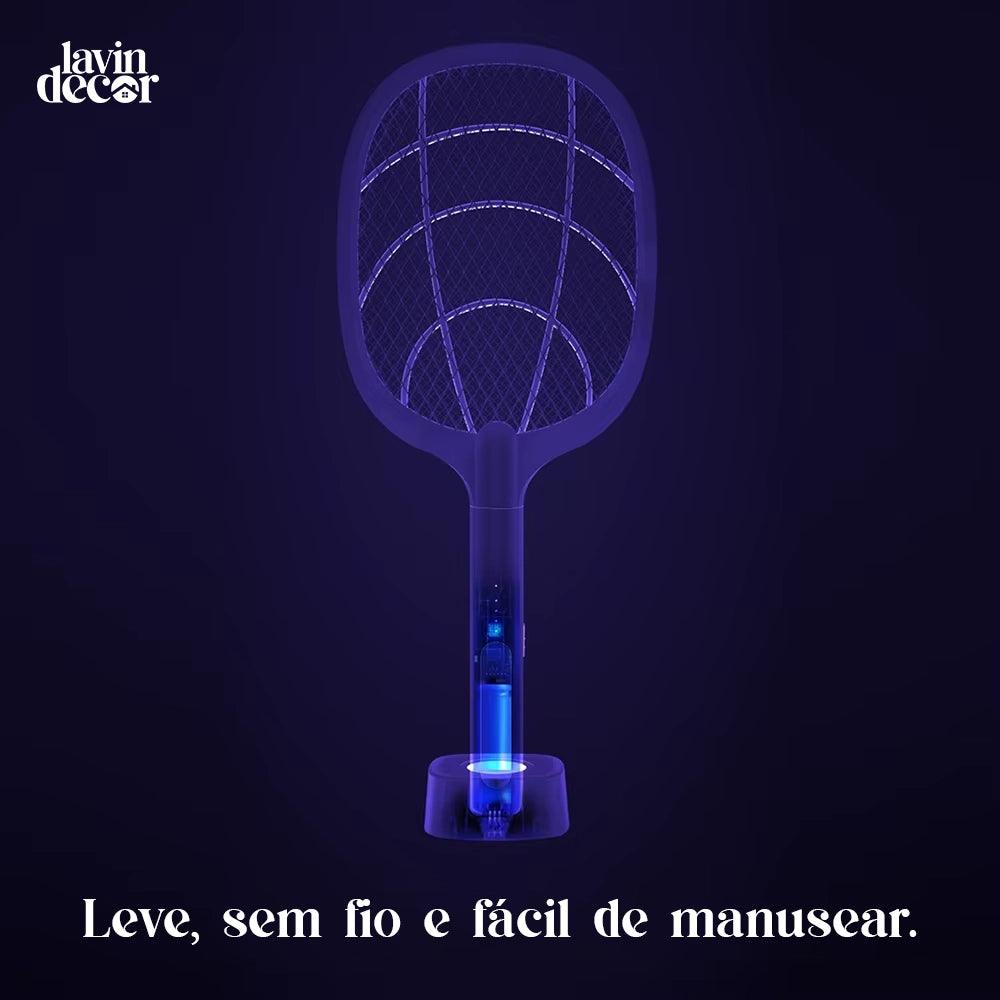 Raquete Mata-Mosquito LavinDecor™ - Com Ions de Atração