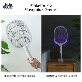 Raquete Mata-Mosquito LavinDecor™ - Com Ions de Atração